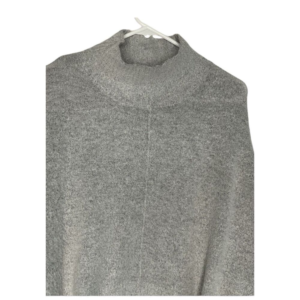 Elan Pullover Women's size M Softly Cowl Neck Oversized Heather Gray Sweater - Picture 4 of 8
